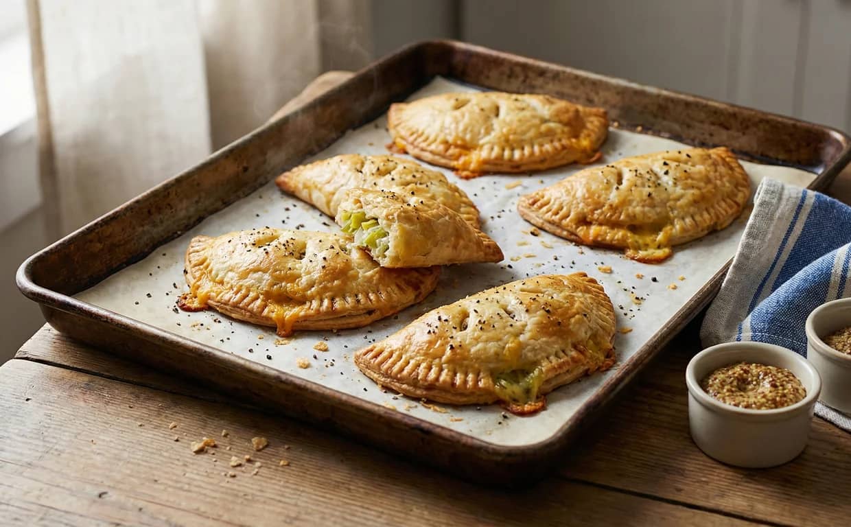 Cheddar Leek & Potato Hand Pies