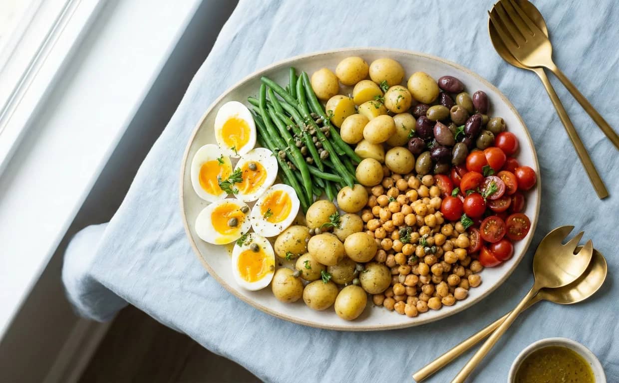 Chickpea Niçoise Salad