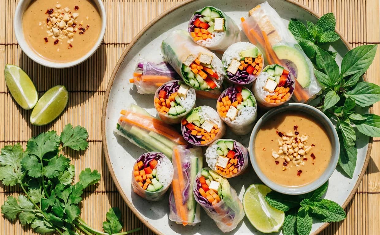 Fresh Vegetable Spring Rolls