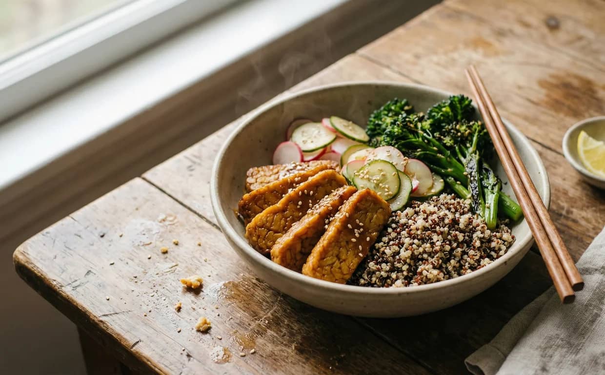 Yuzu-Miso Tempeh Glow Bowls