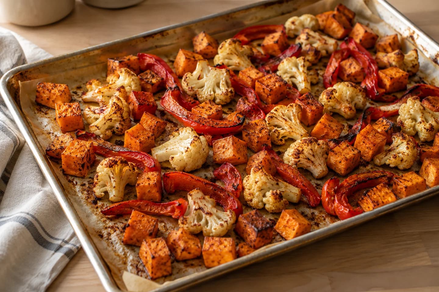 Roasted Veggie Enchiladas: Roast at 425°F (220°C) for 20 minutes, stirring once, until caramelized and tender