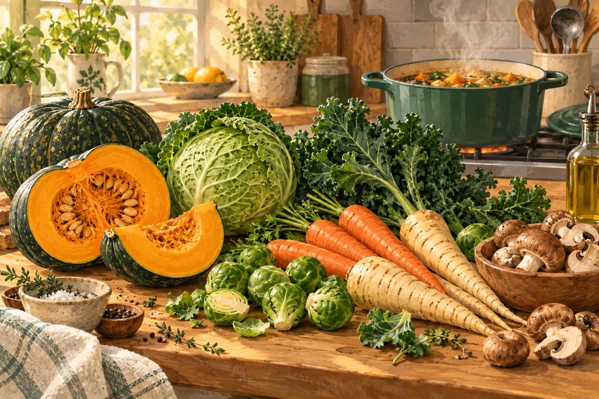 Winter Produce Guide for Vegetarian Comfort Cooking