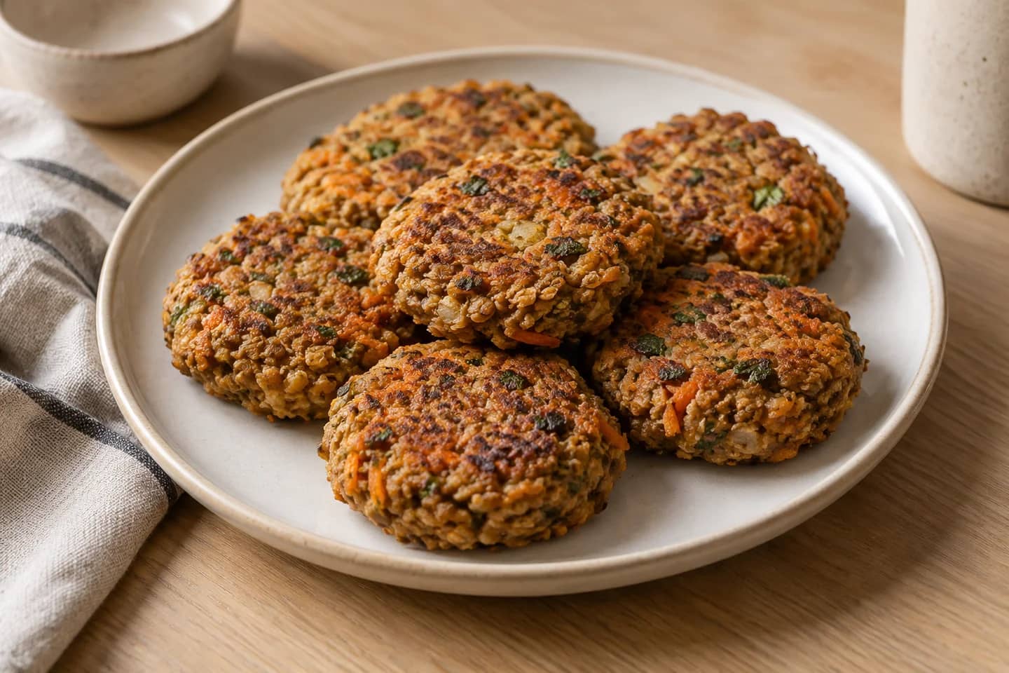 Baked Carrot Lentil Patties