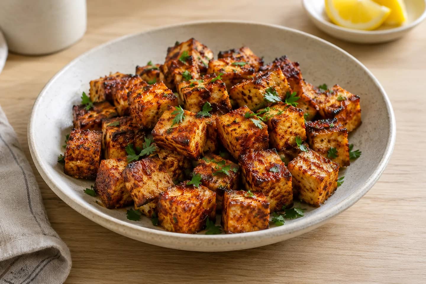 Baked Harissa Tofu