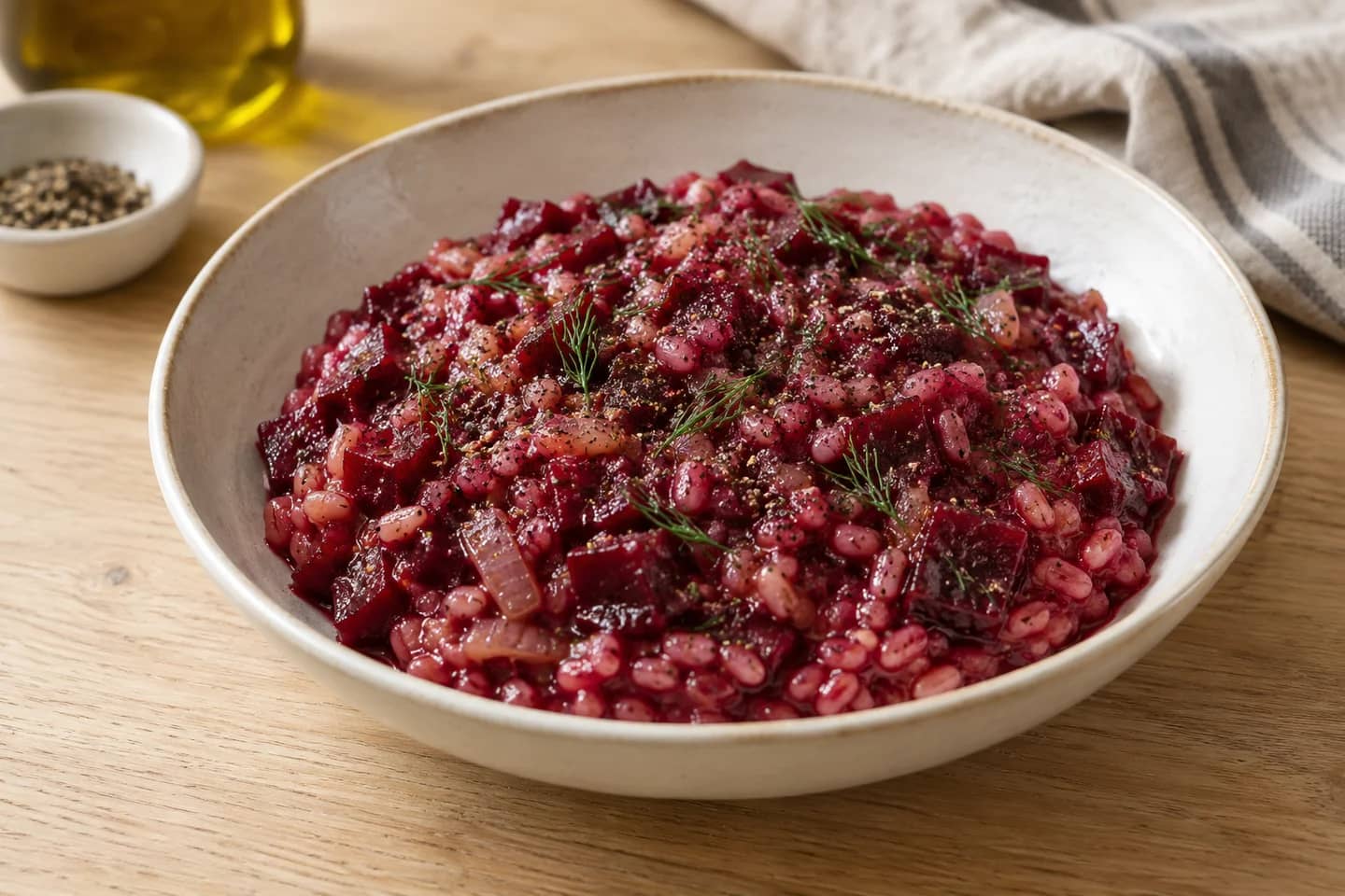 Beetroot Pearl Barley Risotto