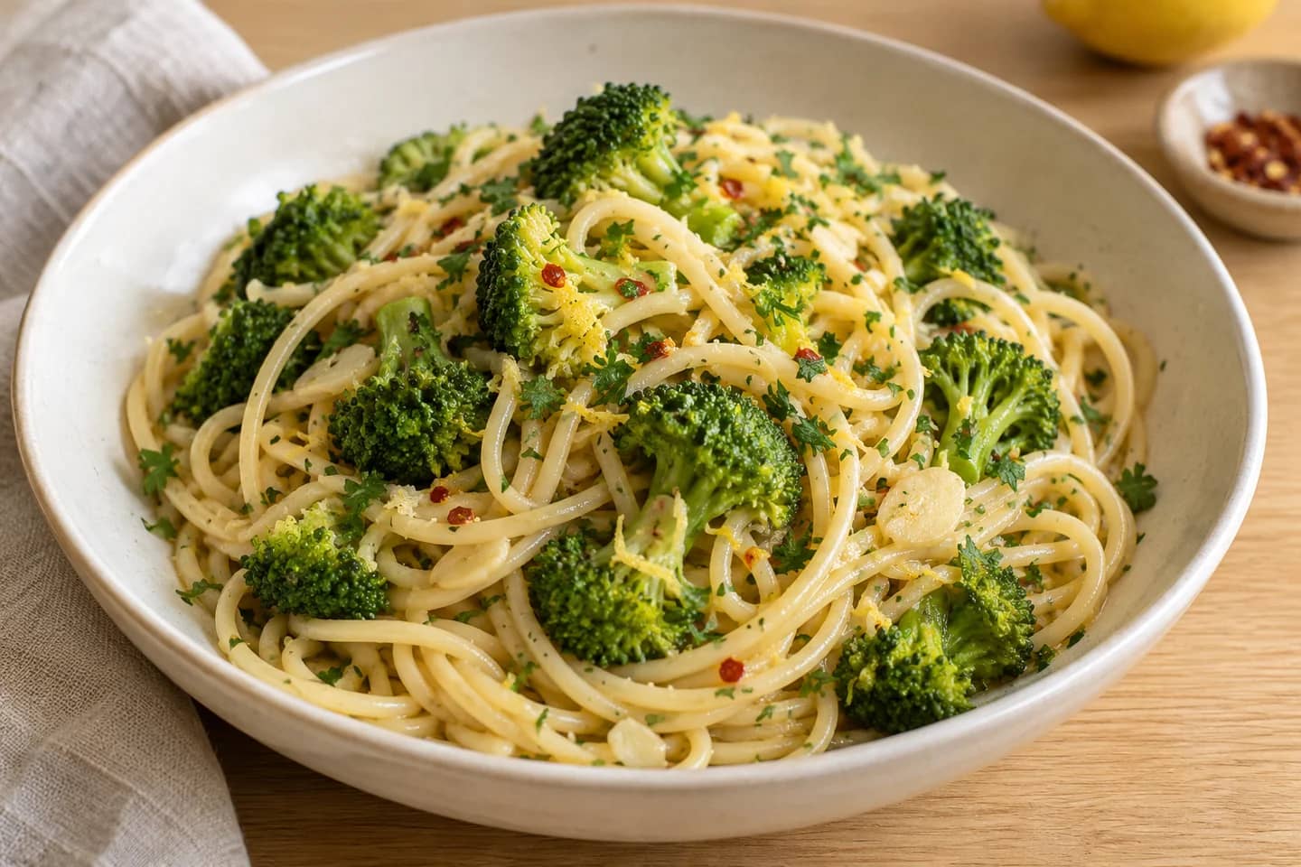 Broccoli Lemon Spaghetti