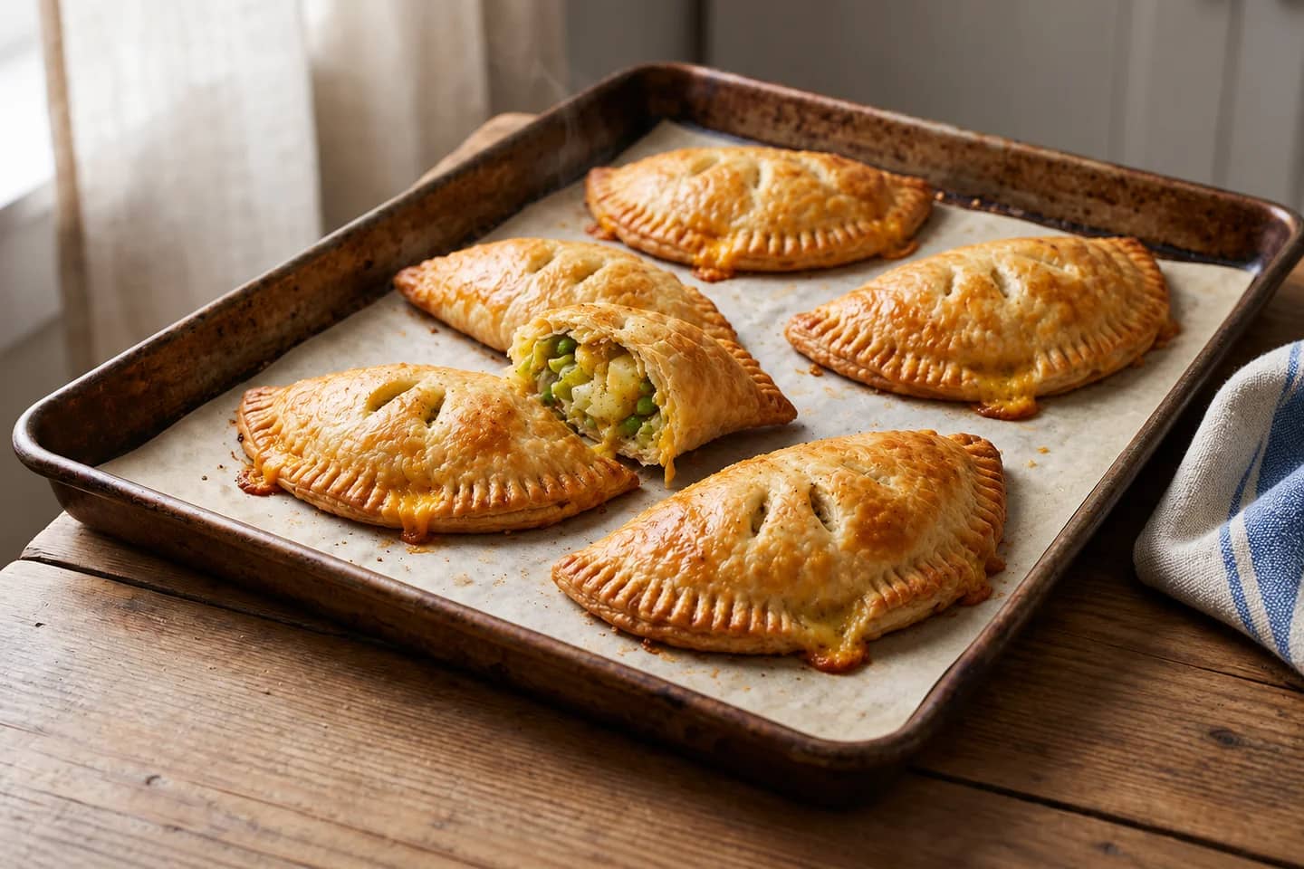 Cheddar Leek & Potato Hand Pies