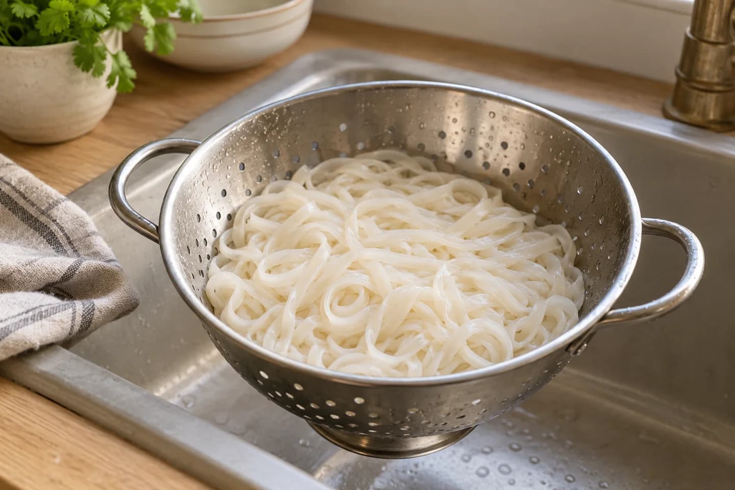Crispy Tofu Peanut Noodles: Cook noodles according to the packet, drain and rinse briefly if the packet recommends it