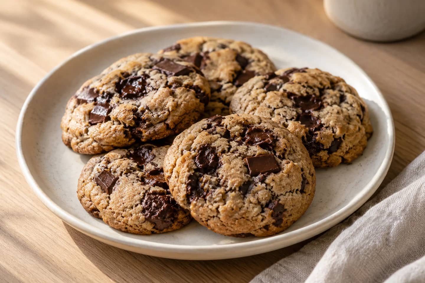 Dark Chocolate Tahini Cookies