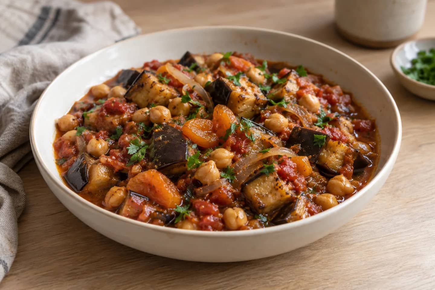 Eggplant Chickpea Tagine