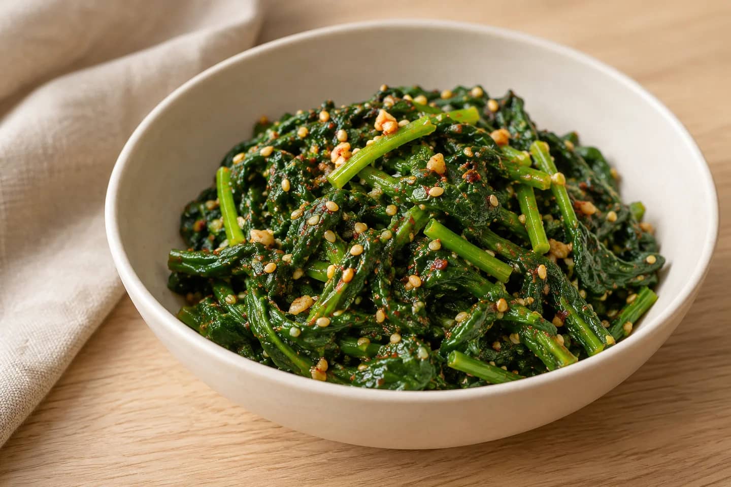 Gochugaru Sesame Spinach Banchan