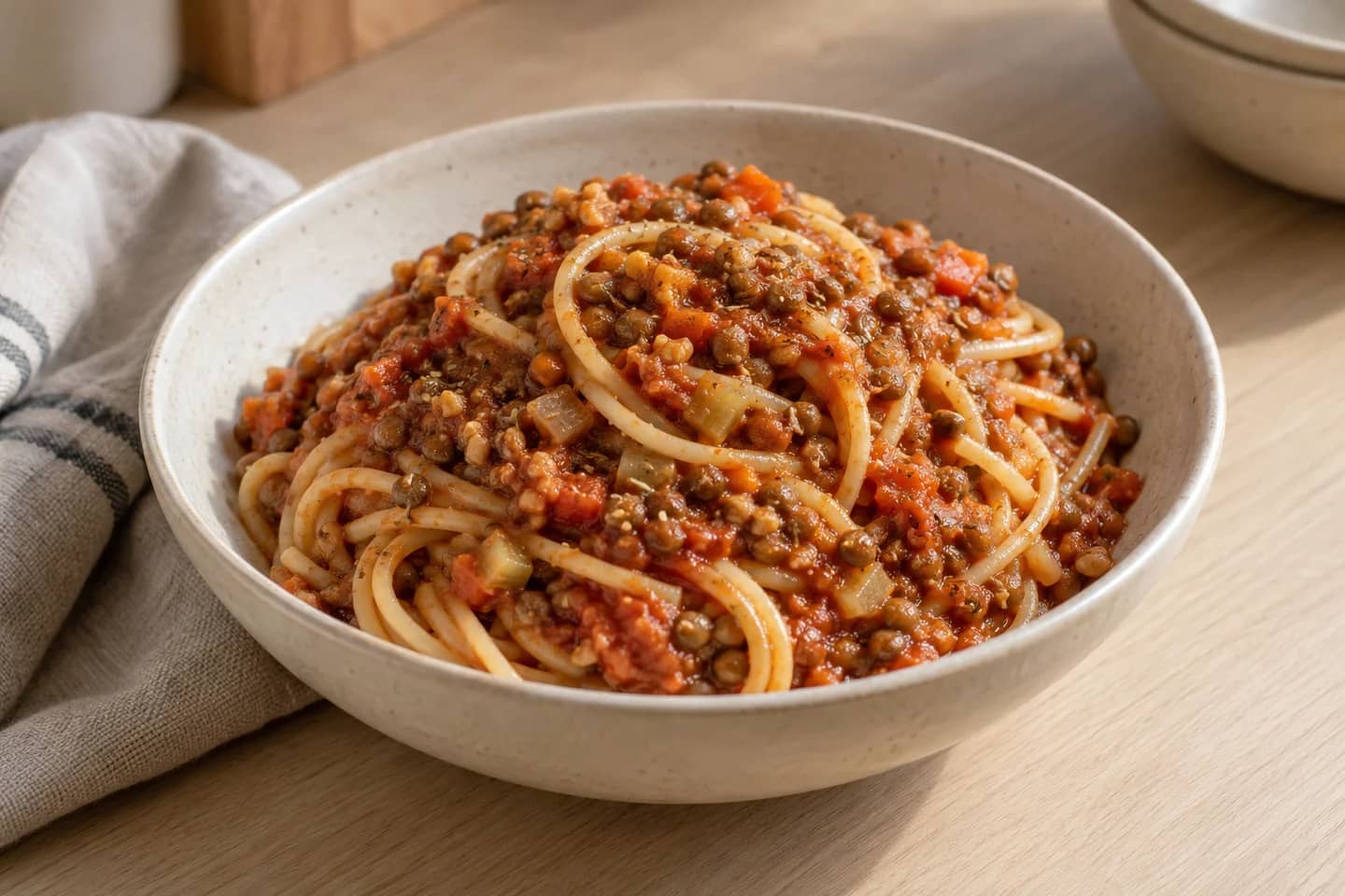 Lentil Walnut Bolognese