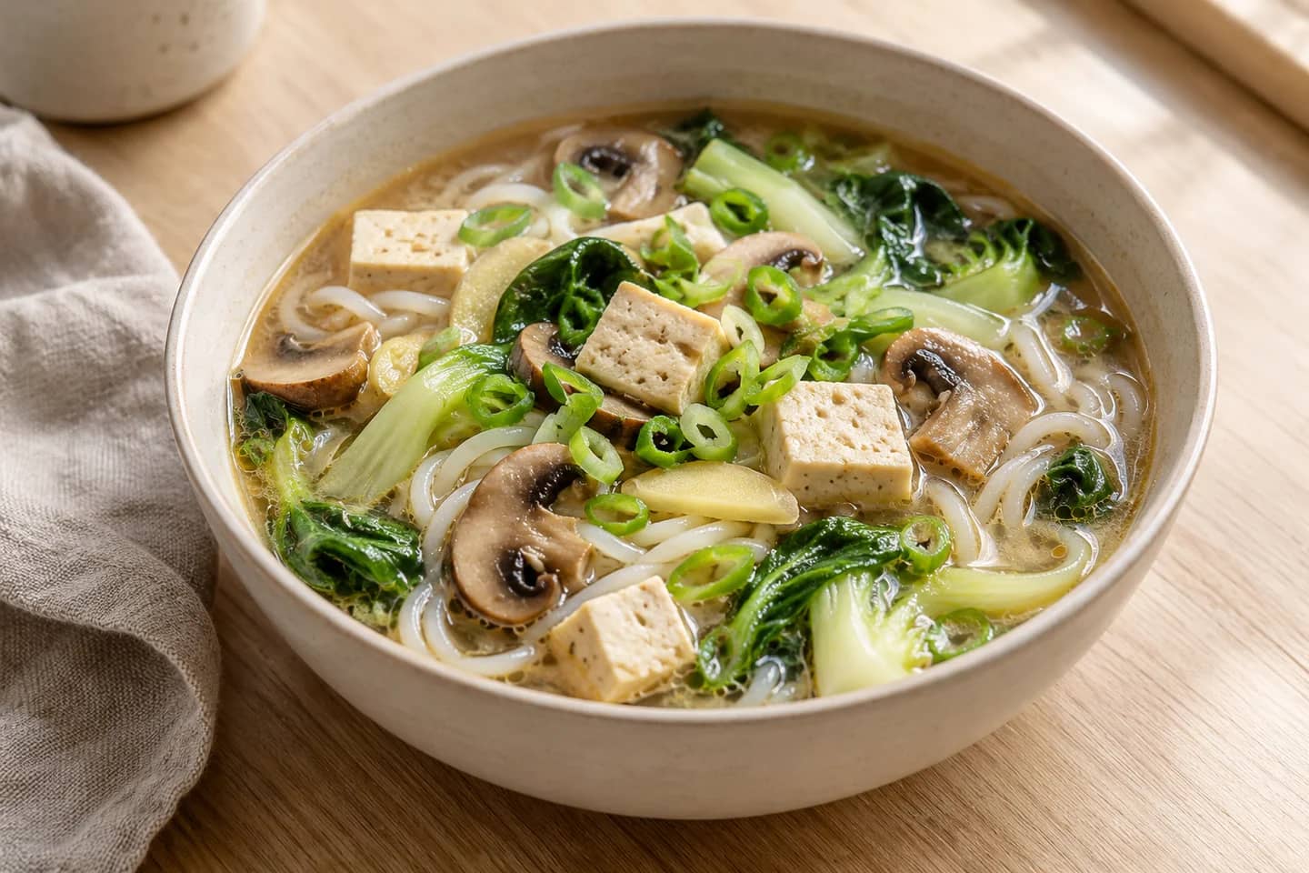 Miso Tofu Noodle Soup