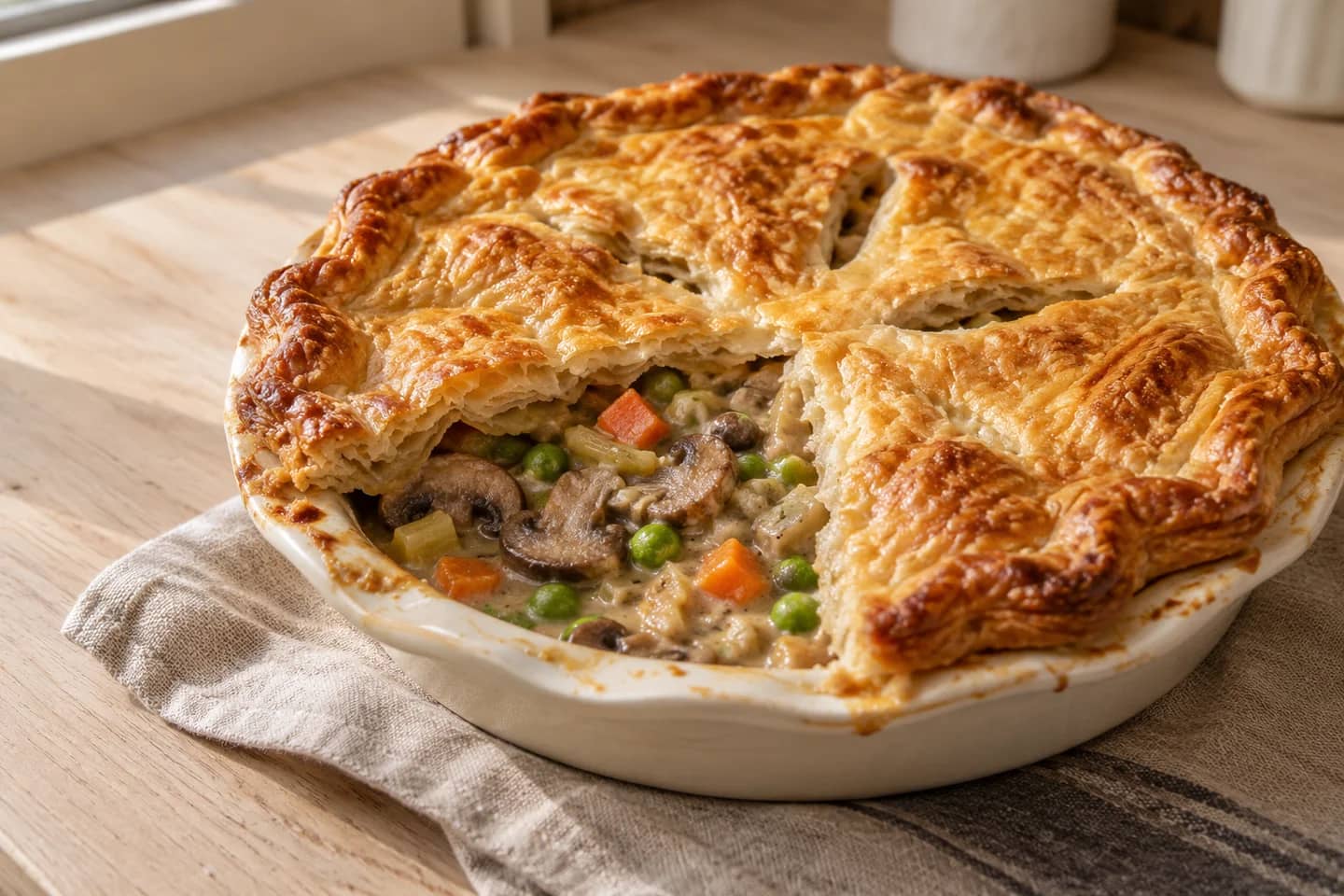 Mushroom and Leek Pot Pie