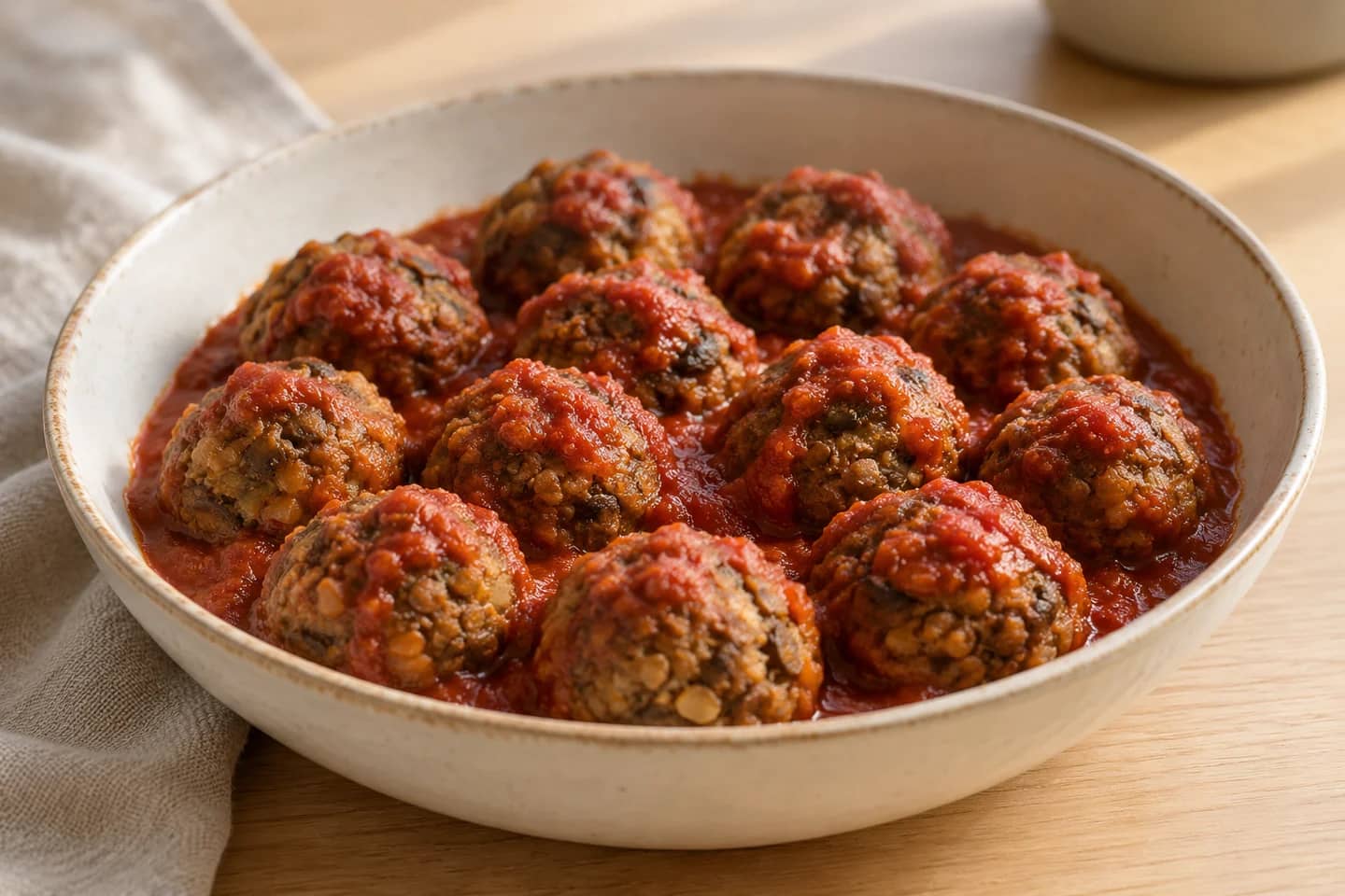 Mushroom Lentil Meatballs