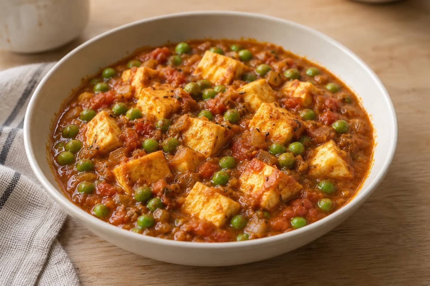 Paneer Pea Tomato Curry