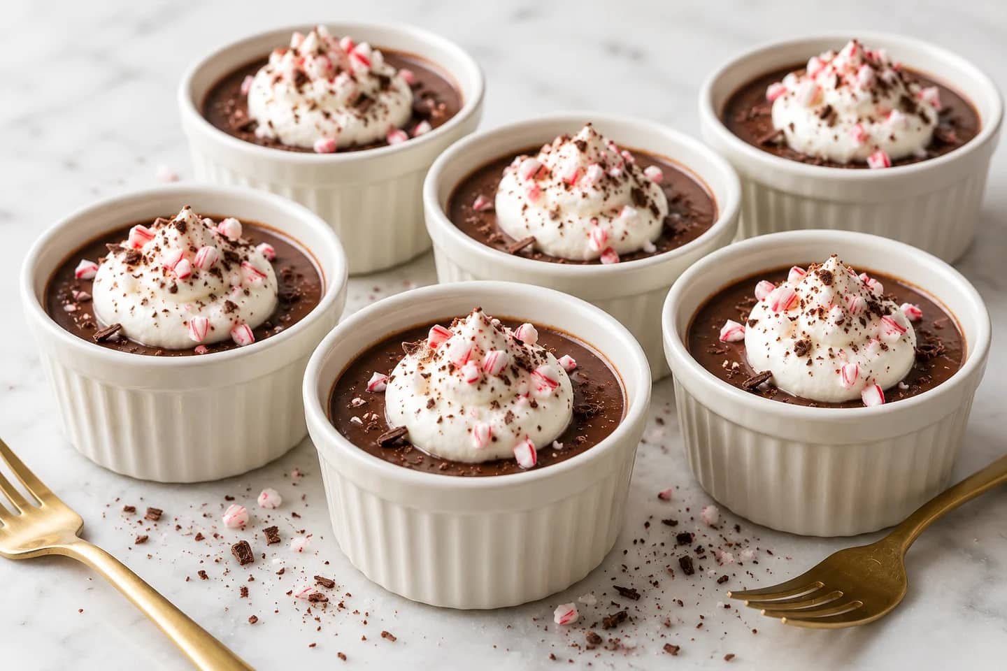 Peppermint Dark Chocolate Pots de Crème