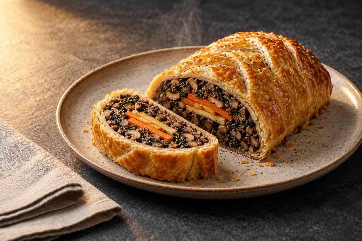 Porcini Roasted Mushroom Wellington