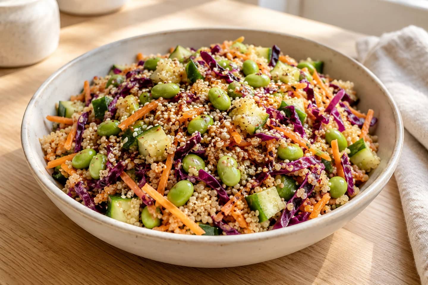 Quinoa Edamame Sesame Salad