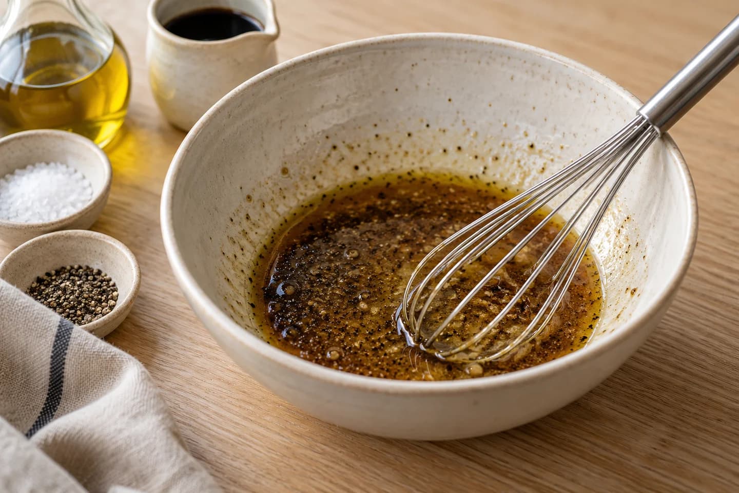 Roasted Beet Lentil Salad: Whisk remaining oil, balsamic vinegar, mustard, salt and pepper