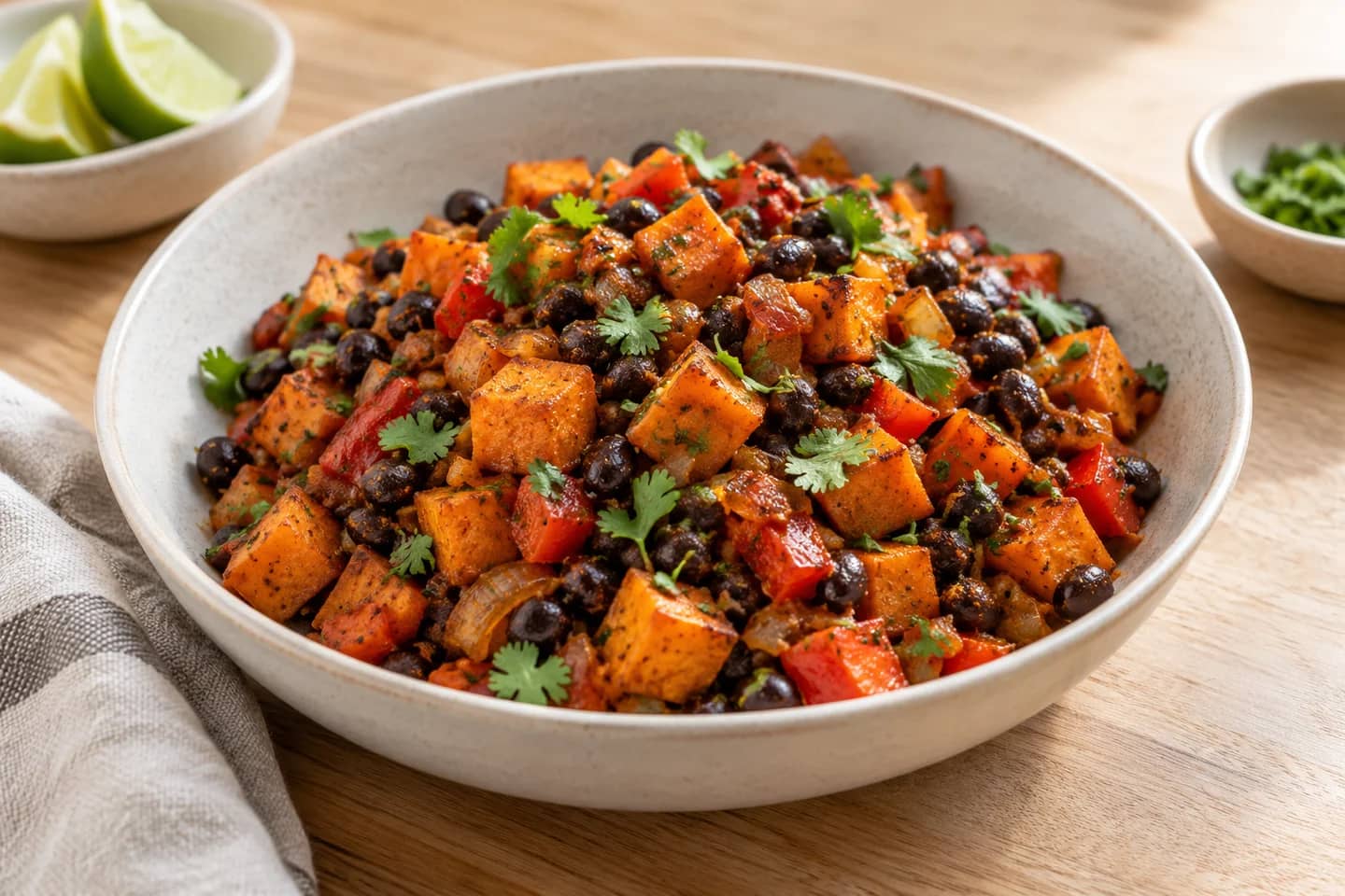 Sweet Potato Black Bean Breakfast Hash