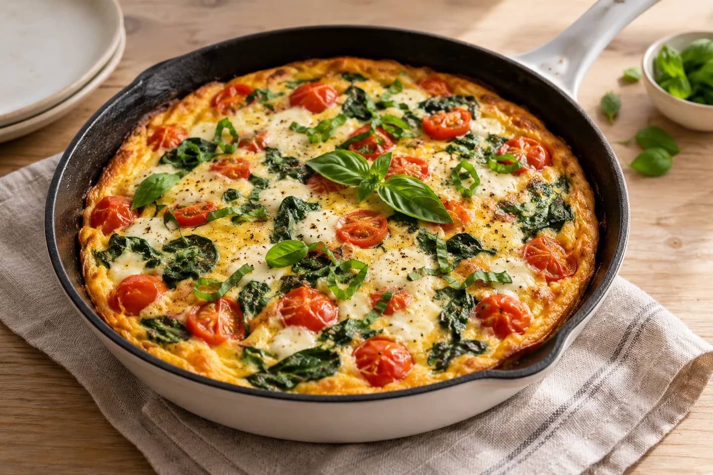 Tomato Basil Breakfast Frittata