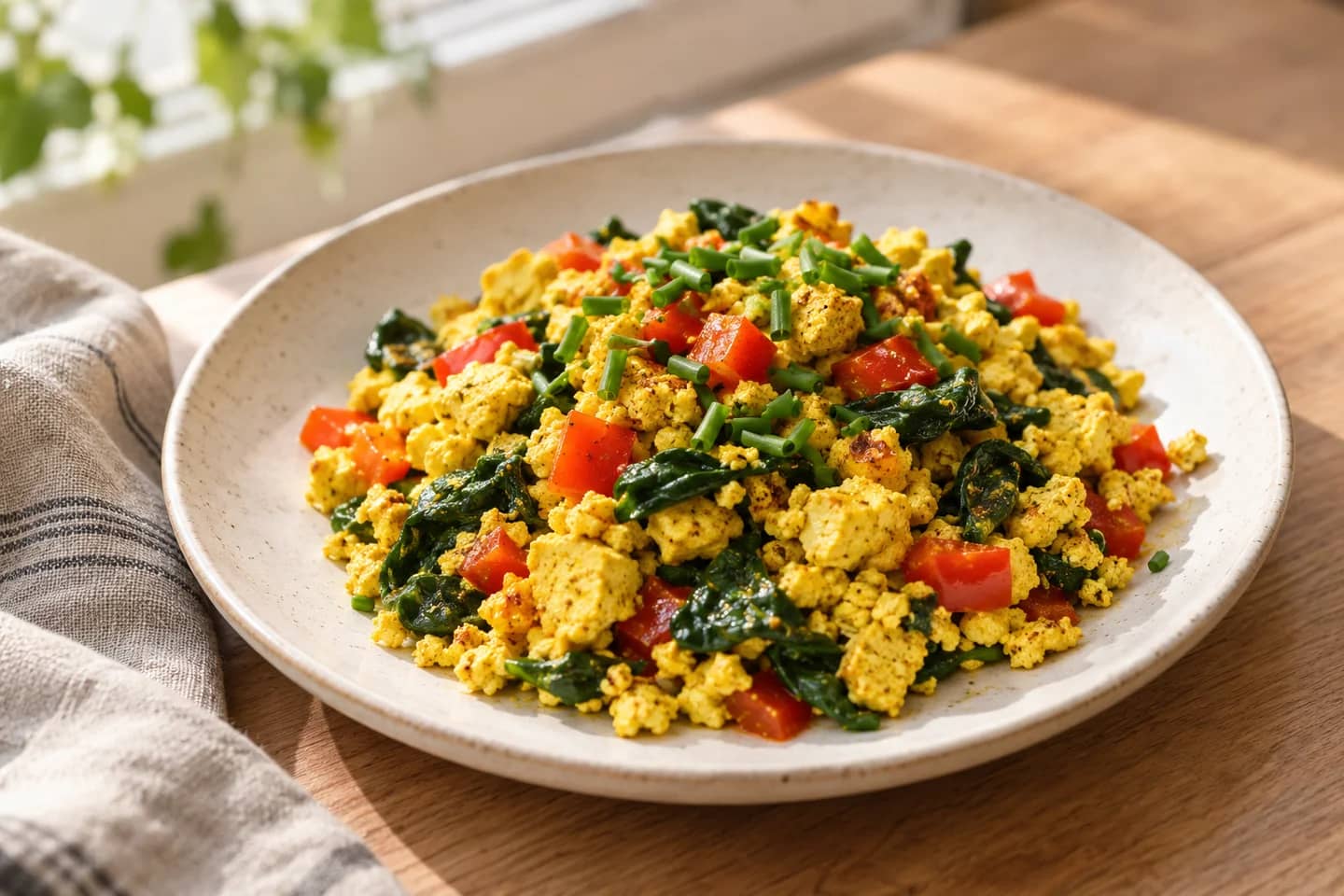 Turmeric Tofu Scramble