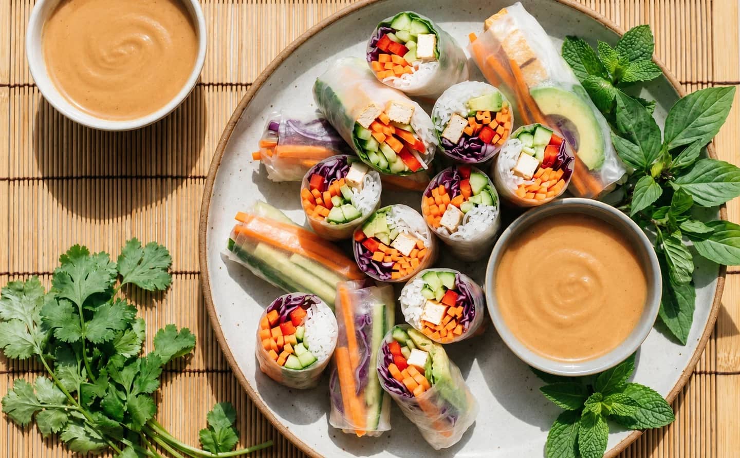 Fresh Vegetable Spring Rolls