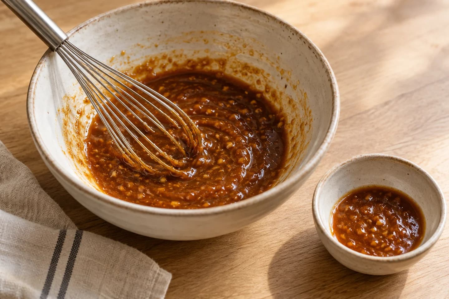 Yuzu-Miso Tempeh Glow Bowls: Whisk miso, yuzu juice, tamari, sesame oil, maple syrup, ginger, and garlic until glossy